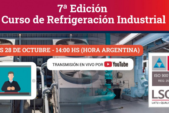 Abrió la inscripción para una nueva edición del Curso de Refrigeración Industrial