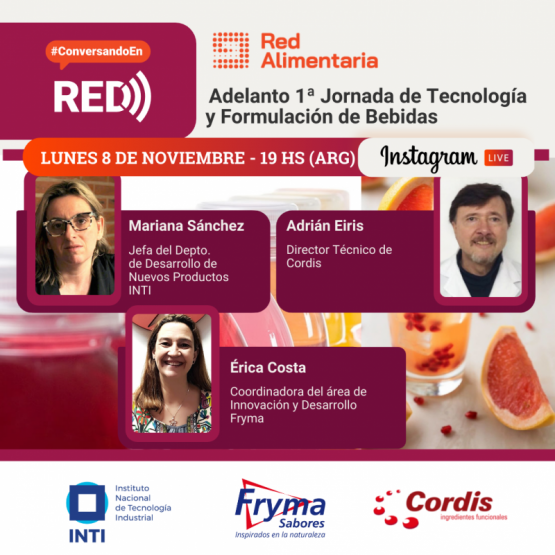 Conversando en Red: 1ra Jornada de Tecnología y Formulación de Bebidas 
