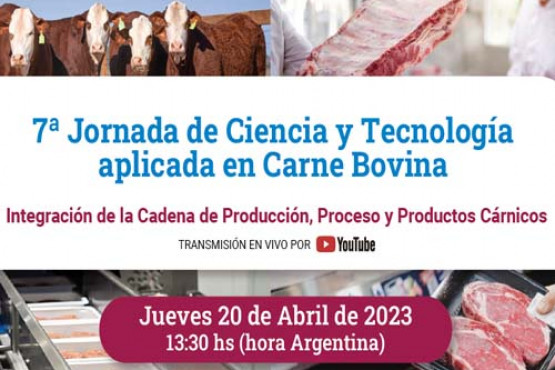 No se pierda mañana la 7ma Jornada de Ciencia y Tecnología Aplicada en Carne Bovina que realiza Red Alimentaria 